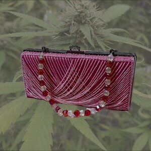 90's Beaded Box Clutch